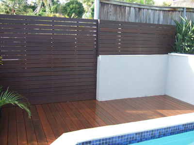 decking and privacy screen in Cromer
